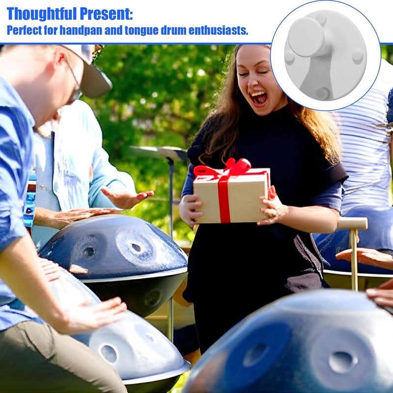 DAUCHVNY Handpan Wall Mount, Tongue Drum Holder with Rubber Cushion, Handpan Stand for Displaying Hand Discs/Tongue Drums, Unique Gift for Hand Disc Lovers - Image 5